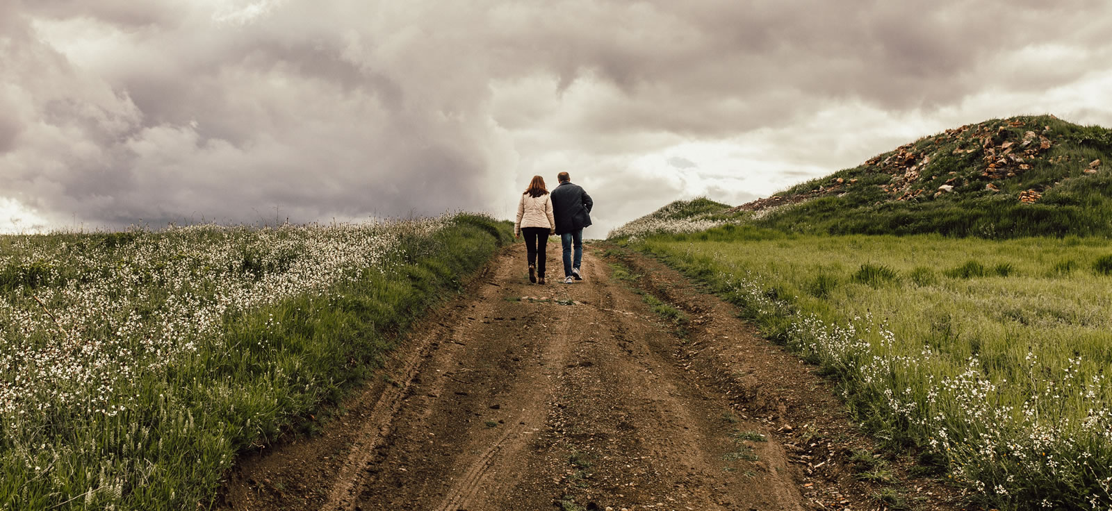 Couple on a walking trail